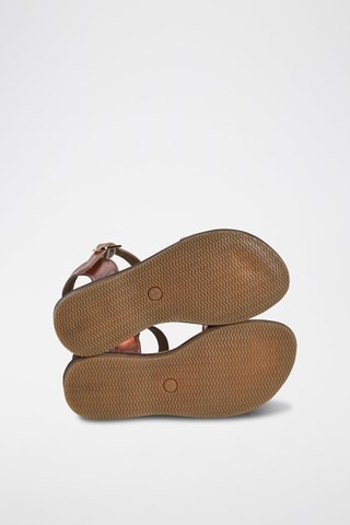 Sandales en cuir - Doré rose