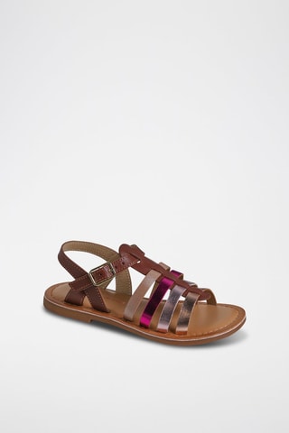 Sandales en cuir - Marron