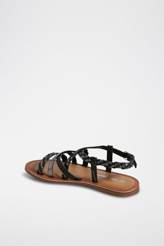 Sandales en cuir - Noir
