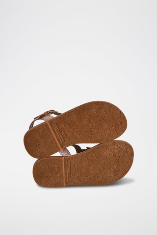 Sandales en cuir - Doré