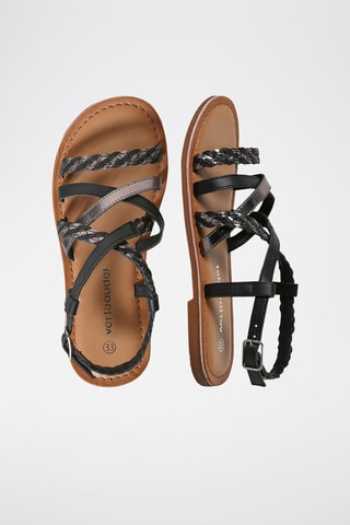 Sandales en cuir - Noir
