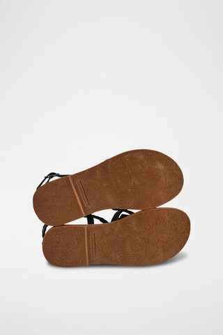 Sandales en cuir - Noir