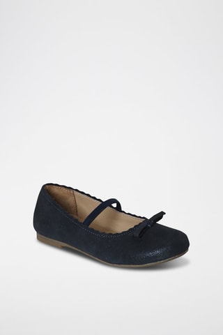 Babies en nubuck - Bleu marine