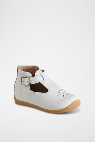 Babies en cuir - Blanc
