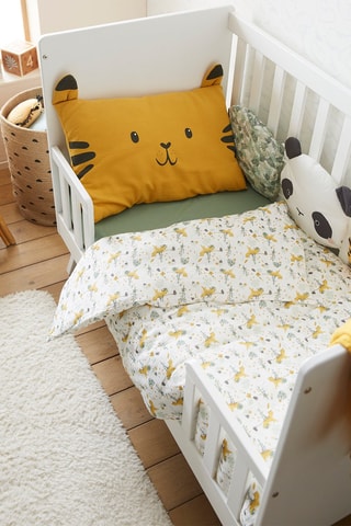 Housse de couette - Ecru et jaune