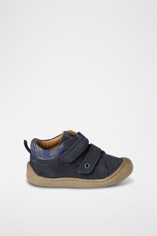 Bottines en nubuck - Bleu marine