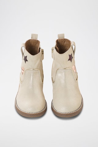 Bottines en cuir - Doré
