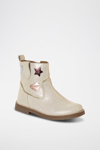 Bottines en cuir - Doré