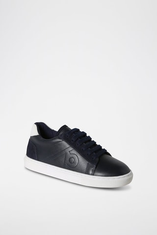 Baskets en cuir - Bleu marine