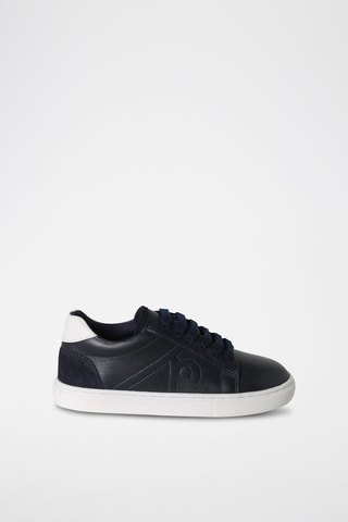 Baskets en cuir - Bleu marine