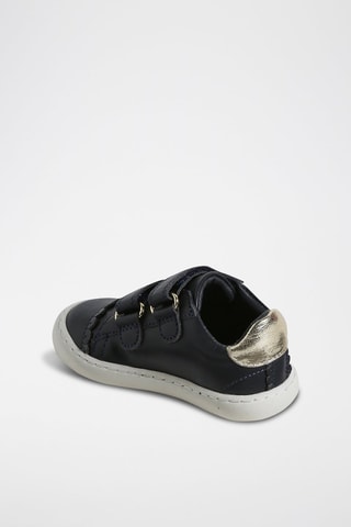 Baskets en cuir - Bleu marine
