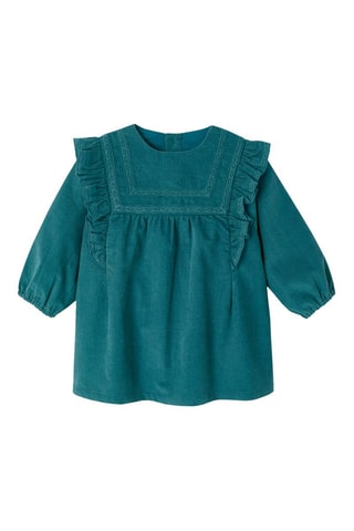 Robe en velours - Vert émeraude