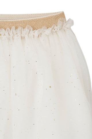 Jupon en tulle - Blanc et marron clair