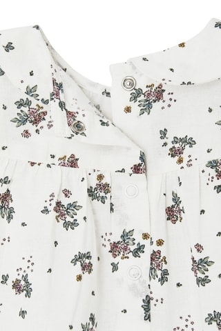 Blouse - Ecru et vert