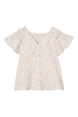 Blouse - Rose et écru