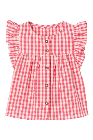Blouse - Rouge et blanc