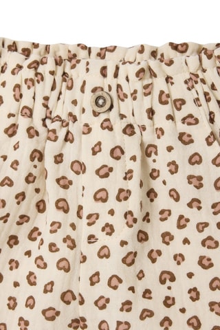 Short - Ecru et marron clair