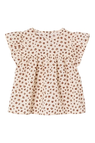 Blouse et short - Beige et rose