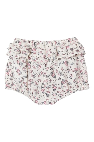 Bandeau et bloomer - Ecru et rose poudré