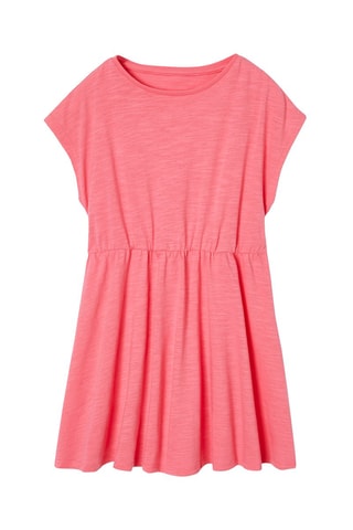 Gilet et robe - Jaune et rose chiné