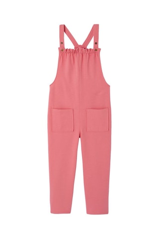 Salopette et t-shirt - Rose et moutarde