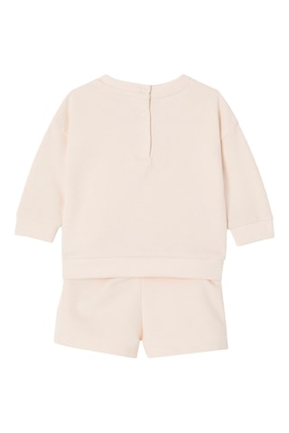 Sweat et short - Ecru et rose