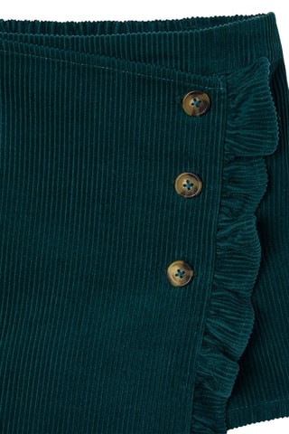 Jupe-short en velours - Vert émeraude