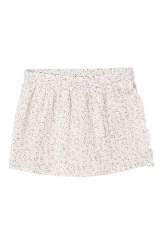 Jupe-short - Rose poudré et blanc