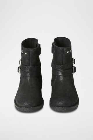 Bottines en cuir - Noir