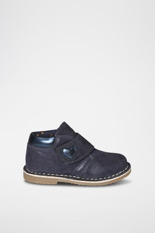 Bottines en cuir - Bleu marine