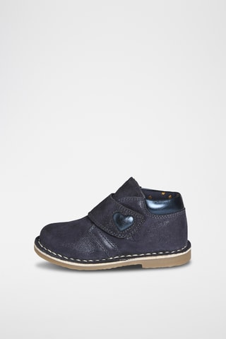 Bottines en cuir - Bleu marine