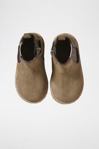Bottines en nubuck - Kaki