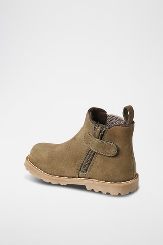 Bottines en nubuck - Kaki