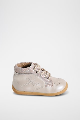 Bottines en cuir - Beige