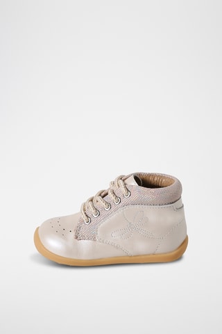 Bottines en cuir - Beige
