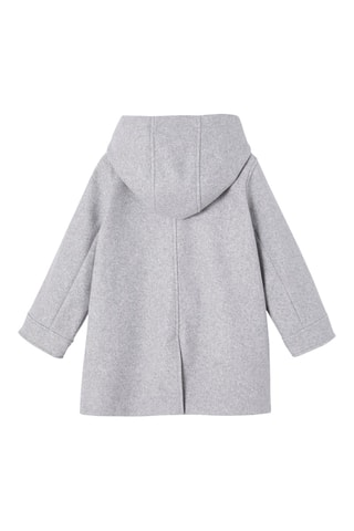 Manteau à capuche - Gris clair chiné