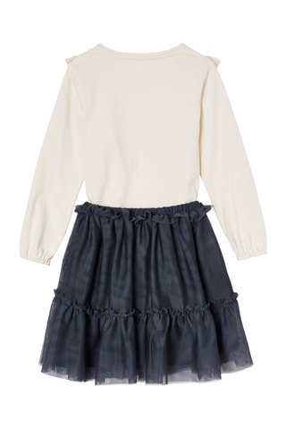 T-shirt et jupe - Anthracite et blanc