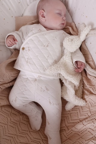 Veste matelassée et pantalon - Ecru