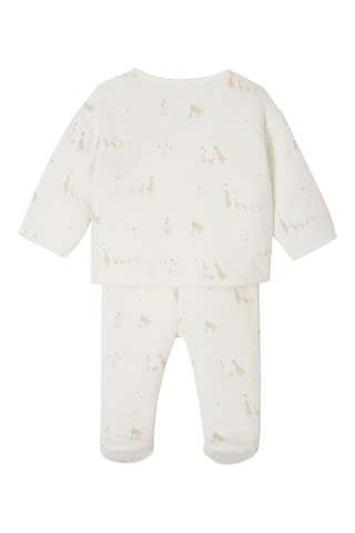 Veste matelassée et pantalon - Ecru