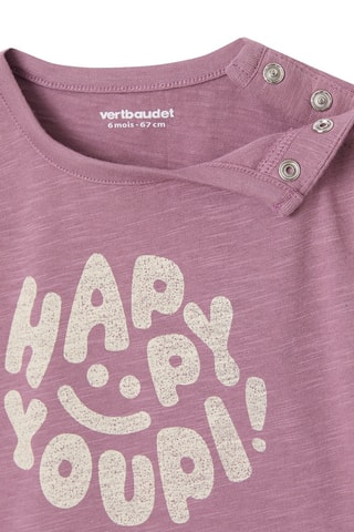 T-shirt en coton biologique - Violet
