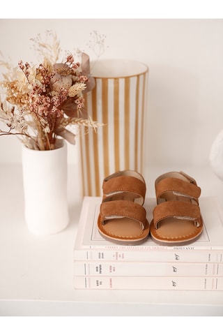 Sandales en cuir - Camel