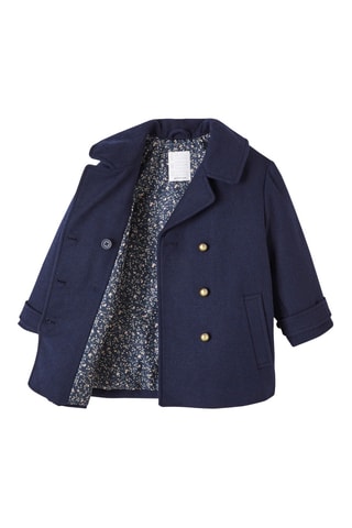 Manteau en laine - Bleu marine