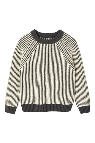Pull - Anthracite et écru