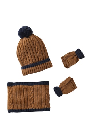 Ensemble 3 pièces - Marron et bleu marine