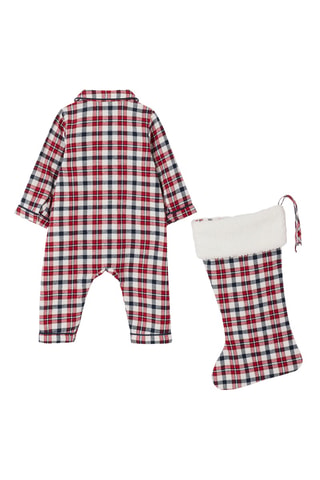 Grenouillère et chaussette - Rouge