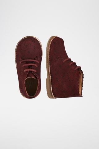 Bottines en nubuck - Bordeaux