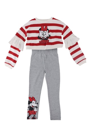 Sweat et legging Minnie Mickey Mouse Disney - Rouge et gris