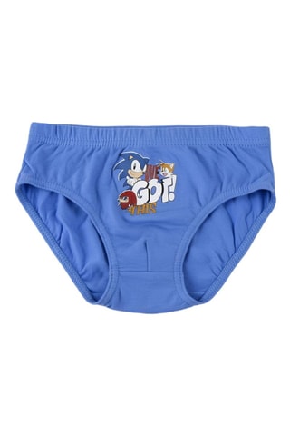 3 slips Sonic et Knuckles Sonic - Rouge et bleu