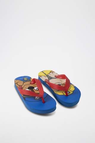 Tongs Ruben et Chase Pat’ Patrouille - Rouge et bleu