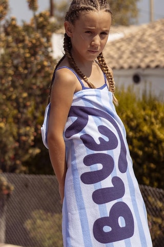 Serviette Bluey - 70 x 140 cm - Jaune et marron
